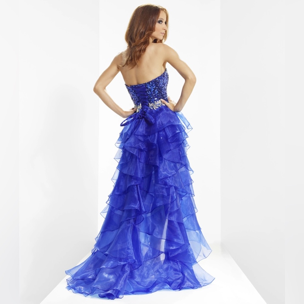 🌟2x Host Pick🌟Women’s Blue Riva Designs High-Low Homecoming Dress